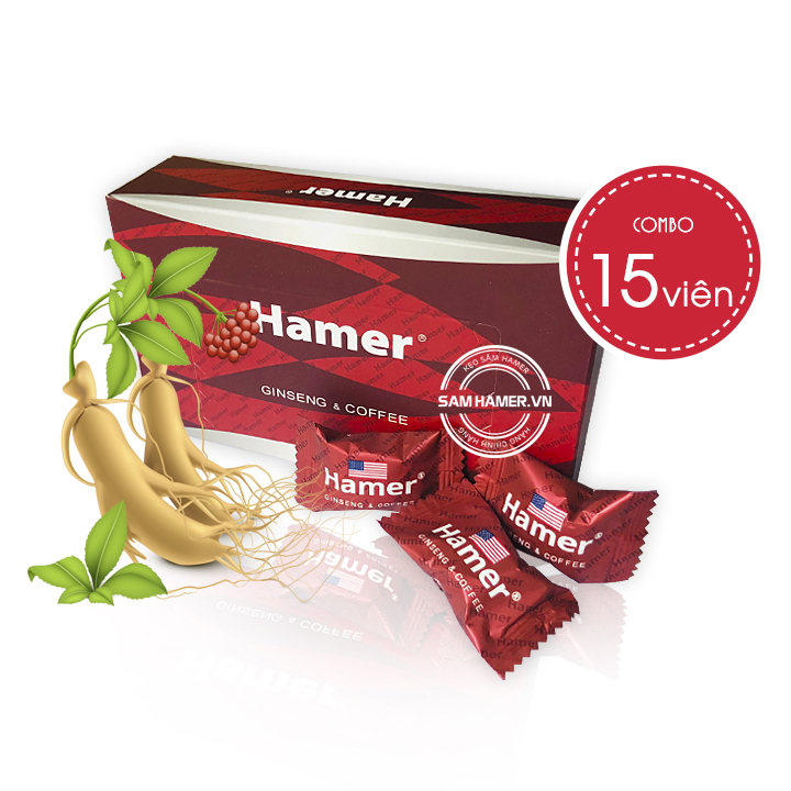 kẹo sâm hamer mỹ 15 viên